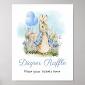 Poster Classic Peter Rabbit Baby shower Déchets Raffle (Devant)