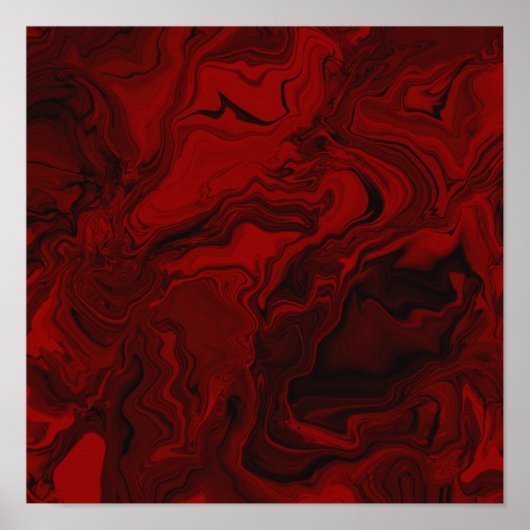 Poster Classic Red and Black Marble (Devant)