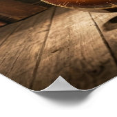 Poster Classic Sunburst Hollow Body Guitar (Coin)