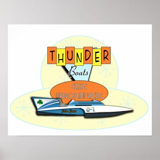 Poster Classic Thunderboats (Devant)