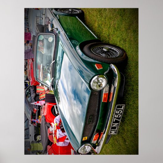 Poster Classic Triumph TR6 voiture de sport (Devant)