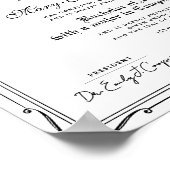 Poster Classical Black White School Certificate Diploma (Coin)