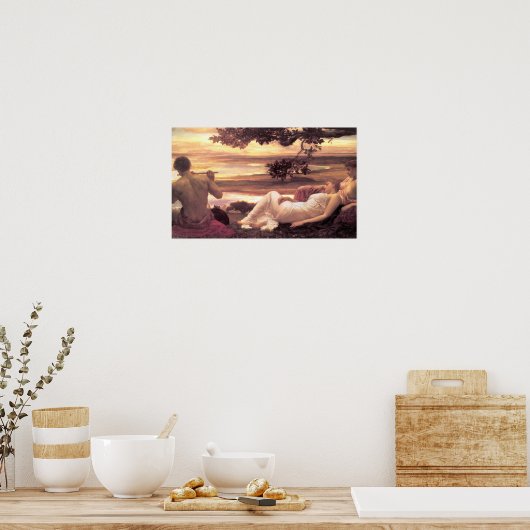 Poster Classical Idyll (par Frederic Leighton) (Cuisine)