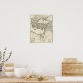 Poster Classical Map of Rome (Cuisine)