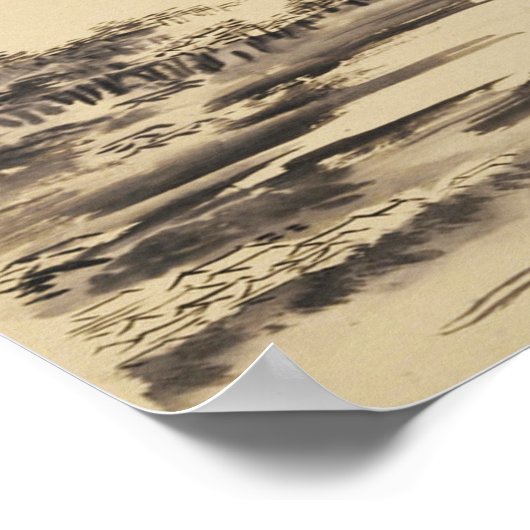 Poster Classics Zen - Sesshu - Paysage d'automne (Coin)