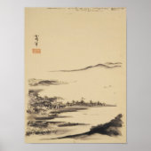 Poster Classics Zen - Sesshu - Paysage d'automne (Devant)