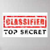 Poster Classifié Top Secret (Devant)