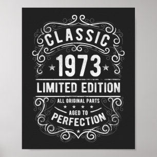 Poster Classique 1973   Edition limitée Cadeau d'annivers