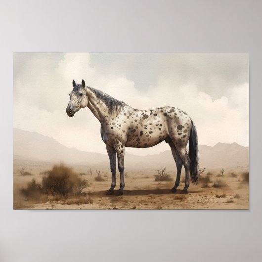 Poster classique américain Appaloosa Horse (Devant)