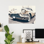 Poster Classique Américain Cadillac (Bureau à domicile)