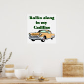 Poster classique Cadillac des années 50 (Cuisine)