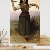 Poster Classique de Bouguereau 1889, Peinture des bergers (Cuisine)