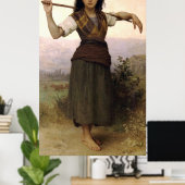 Poster Classique de Bouguereau 1889, Peinture des bergers (Bureau à domicile)