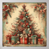 Poster classique de l'arbre de Noël (Devant)