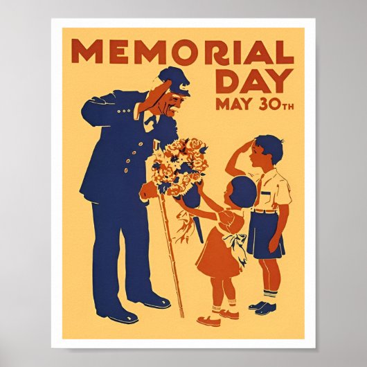 Poster classique de Memorial Day (Devant)