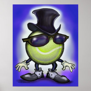 Poster classique de tennis