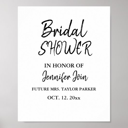 Poster Classique Élégant Mariage Cuivre Mousse de Fête de (Devant)