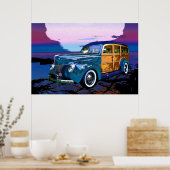 Poster classique en bois (Cuisine)