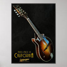 Poster classique en mandoline à deux points Sorens