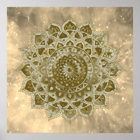 Poster Classique Mandala Inde Style 4 (Devant)