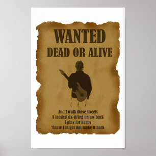 Poster Classique Recherché Mort Ou Vivant