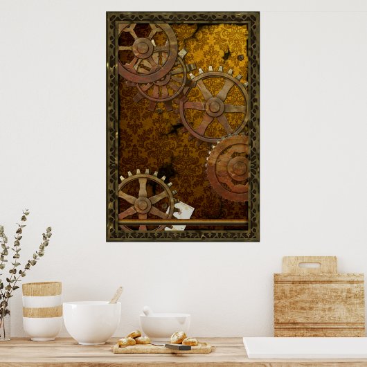 Poster classique Steampunk (Cuisine)