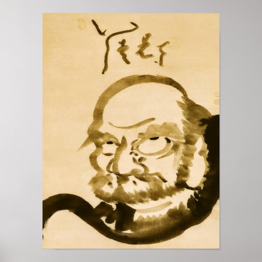 Poster Classiques Zen - Hakuin Ekaku - Daruma (Devant)
