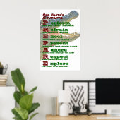 Poster Classroom Rules / Guidelines (Bureau à domicile)