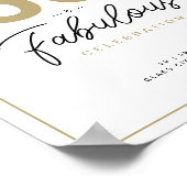 Poster Classy 50 & Fabuleux fête d'anniversaire (Coin)