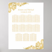 Poster Classy Gold Mariage en dentelle (Devant)