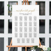 Poster Classy Our Favorite 24 Table Seating Chart