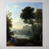Poster Claude Lorrain Paysage avec Hagar et l'Ange (Devant)