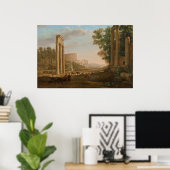 Poster Claude Lorrain - Ruines du forum romain (Bureau à domicile)