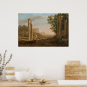 Poster Claude Lorrain - Ruines du forum romain (Cuisine)