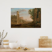 Poster Claude Lorrain - Ruines du forum romain (Cuisine)