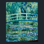 Poster Claude Monet<br><div class="desc">Claude Monet - Nappes D'Eau Et Pont Japonais (1899)</div>