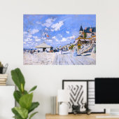 Poster Claude Monet : À la plage de Trouville (Bureau à domicile)