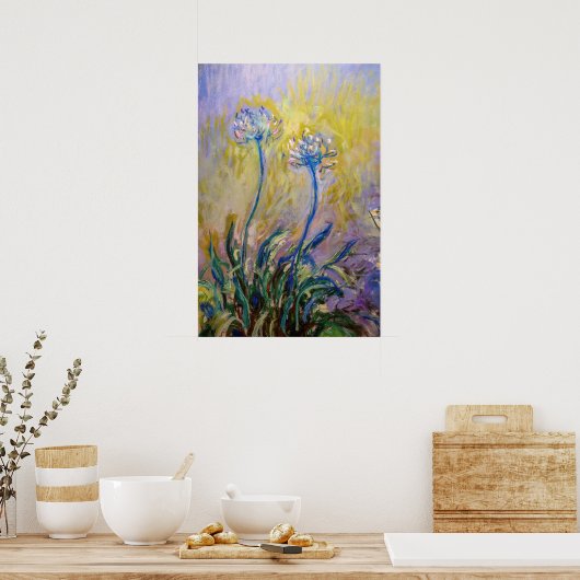 Poster Claude Monet - Agapanthus (Cuisine)
