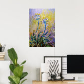 Poster Claude Monet - Agapanthus (Bureau à domicile)