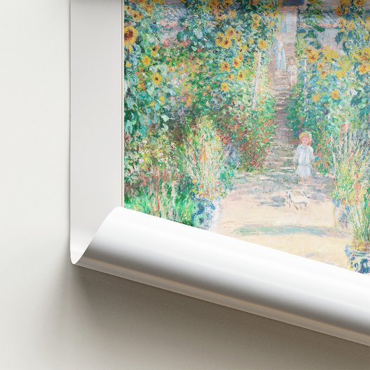Poster Claude Monet Art Imprimer Le Jardin de l'artiste à