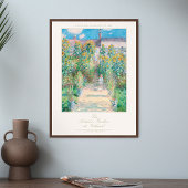 Poster Claude Monet Art Imprimer Le Jardin de l'artiste à
