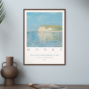Poster Claude Monet Art Print Low Tide à Pourville près