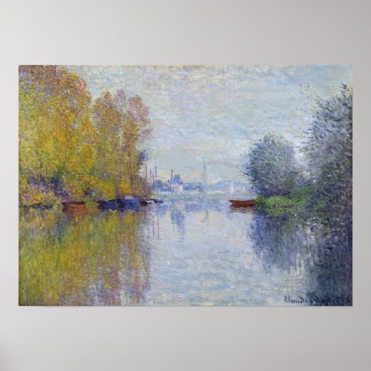 Poster Claude Monet Automne sur la Seine, Argenteuil (Devant)