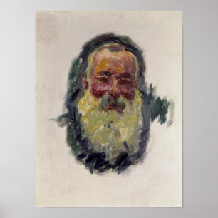 Poster Claude Monet Autoportrait, 1917