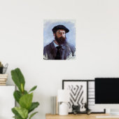 Poster Claude Monet, Autoportrait avec un béret, (Bureau à domicile)