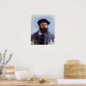 Poster Claude Monet, Autoportrait avec un béret, (Cuisine)