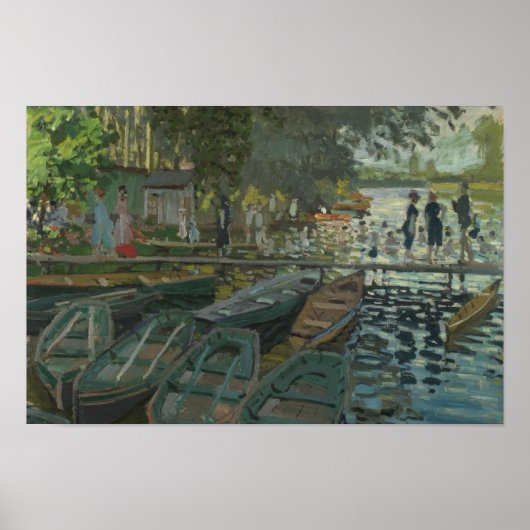Poster Claude Monet - Baignades à La Grenouillère (Devant)