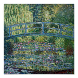 Poster Claude Monet - Bassin de Nymphéas, Harmonie Verte