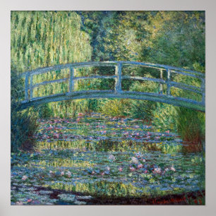 Poster Claude Monet - Bassin de Nymphéas, Harmonie Verte