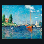 Poster Claude Monet - Bateaux rouges, Argenteuil<br><div class="desc">Claude Monet - Bateaux rouges,  Argenteuil (1875)</div>